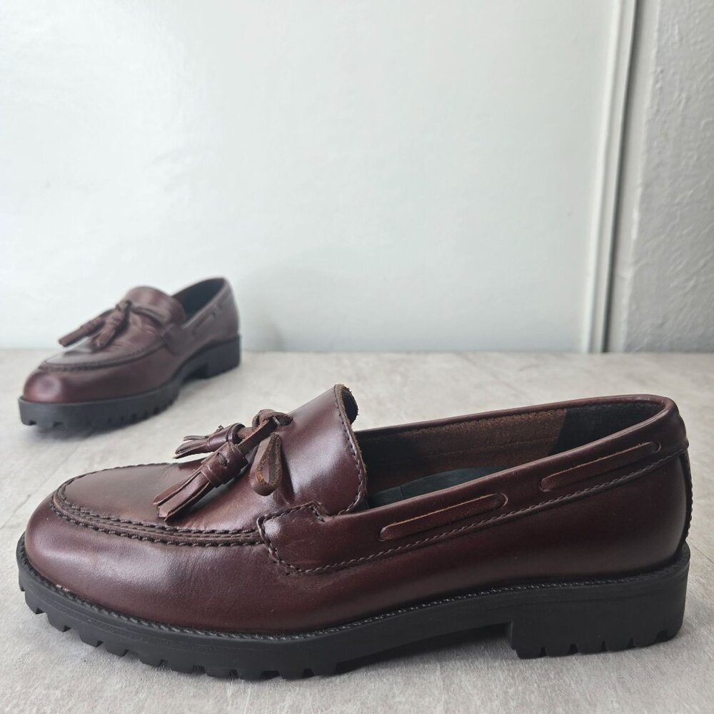 G.H. Bass & Co. Women's Brown Leather Tassel Loafers